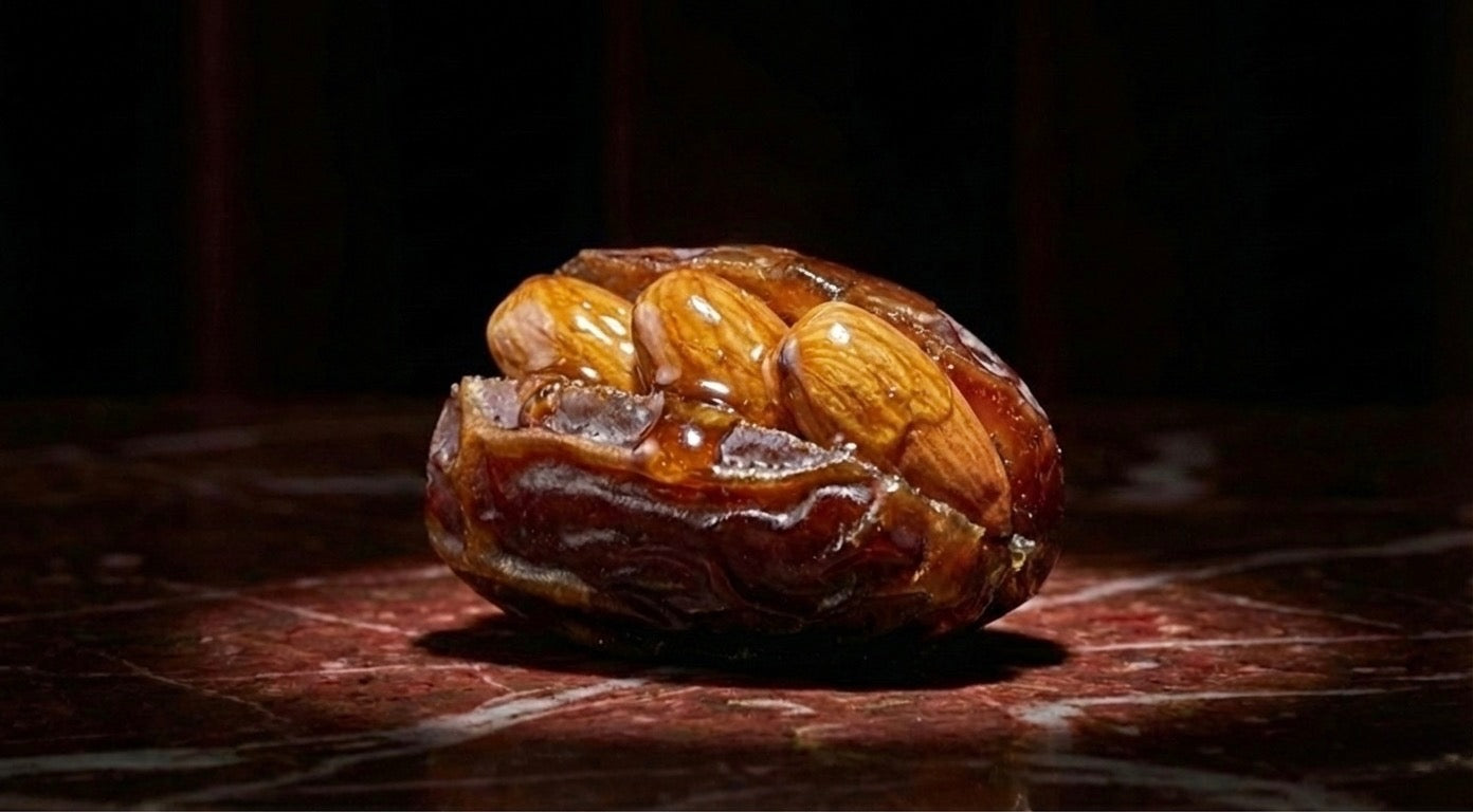 grosse datte medjoul fourée aux amandes caramélisées 